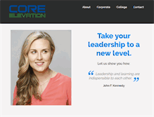 Tablet Screenshot of coreelevation.com